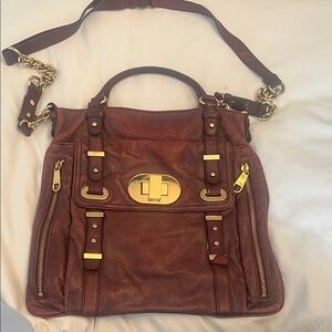 Badgley Mischka leather handbag